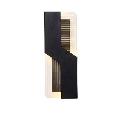 Modern geometric white led wall lamp bedroom sconce