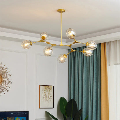 DecorBites™ Modern Glass Ball LED Chandelier - Home Decor