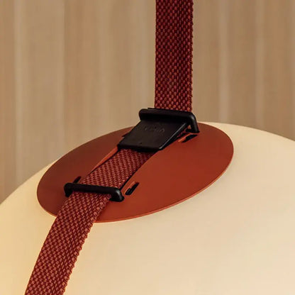 Modern glass ball led pendant light black & orange living room