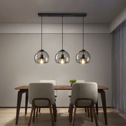 Modern glass ball led pendant lights for dining room