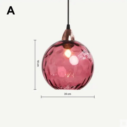 Modern glass ball lustre pendant lights – kitchen cluster fixture