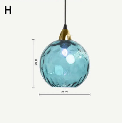 Modern glass ball lustre pendant lights – kitchen cluster fixture