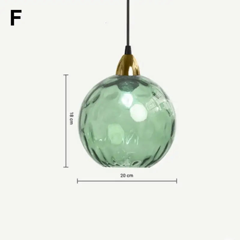 Modern glass ball lustre pendant lights – kitchen cluster fixture