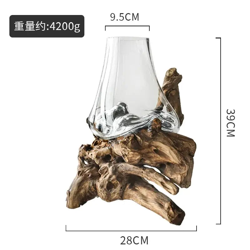 Modern glass bonsai vase hydroponic fishbowl living room decor