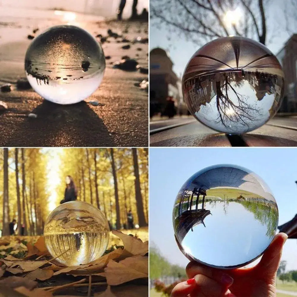 Modern glass crystal ball photography prop living room decor
