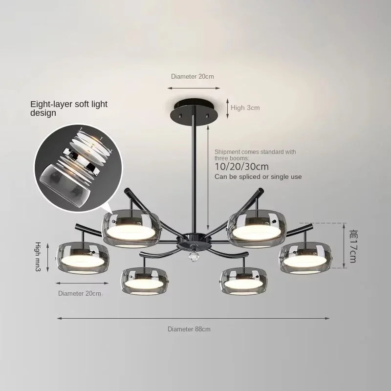 DecorBites™ Modern Glass Dining Table Pendant Light