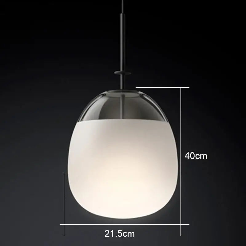 Modern glass flying saucer chandelier living room pendant light