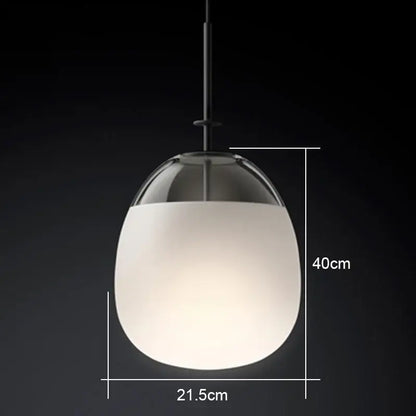 Modern glass flying saucer chandelier living room pendant light