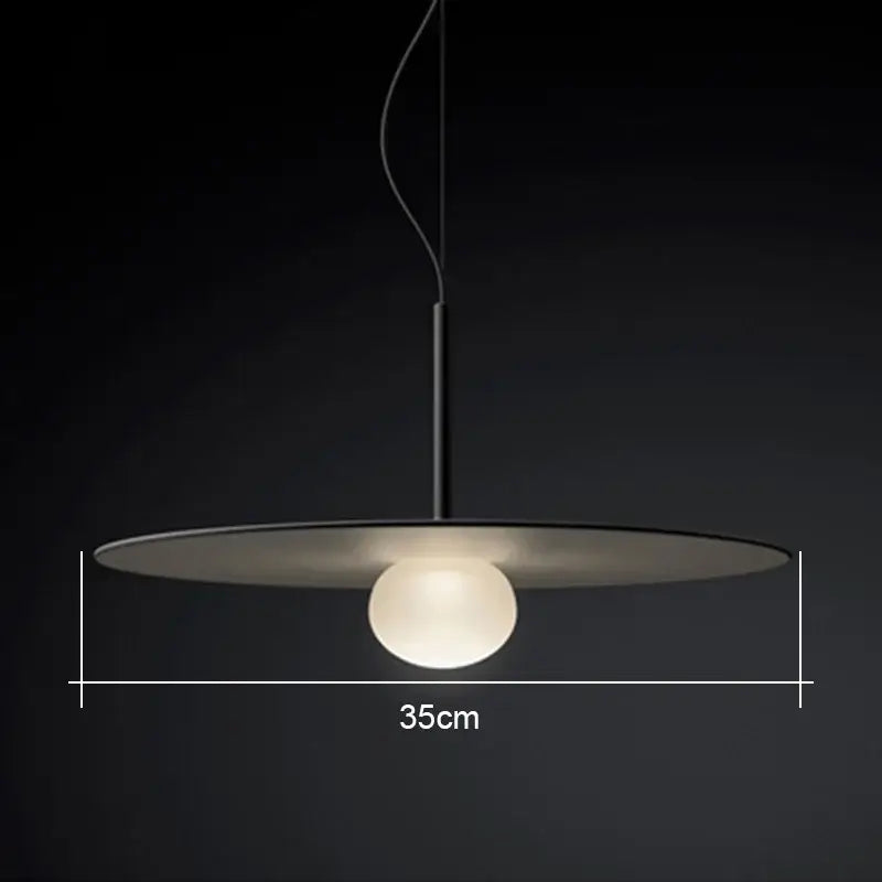 Modern glass flying saucer chandelier living room pendant light