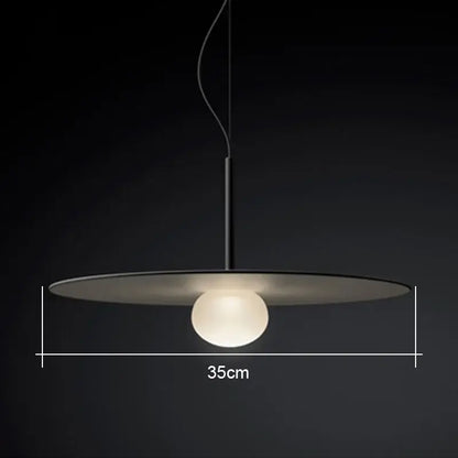 Modern glass flying saucer chandelier living room pendant light