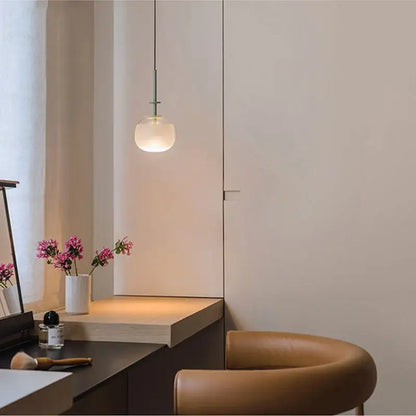 Modern glass flying saucer chandelier living room pendant light