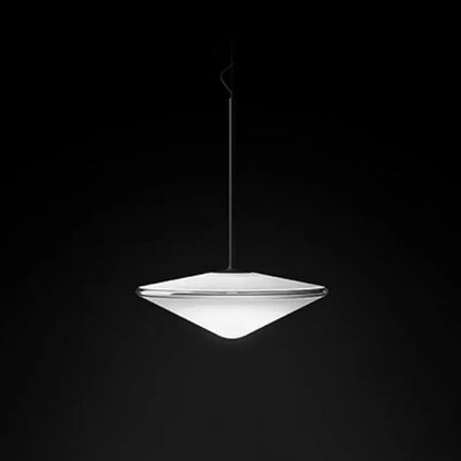 Modern glass flying saucer chandelier living room pendant light