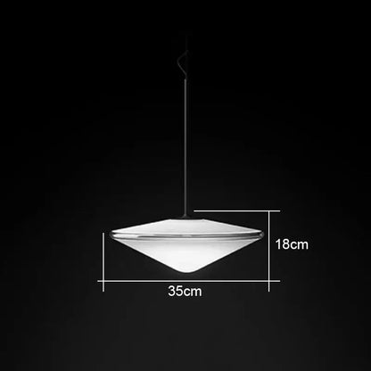 Modern glass flying saucer chandelier living room pendant light