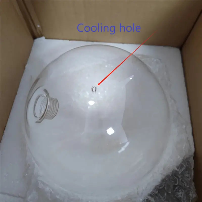 Modern glass globe chrome pendant light dining room hanging lamp