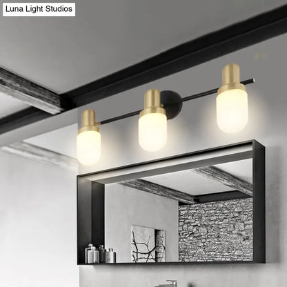 DecorBites™ Modern Glass Sconce Light - Wall Mount 1/2/3 Lights with Black Arm and Backplate