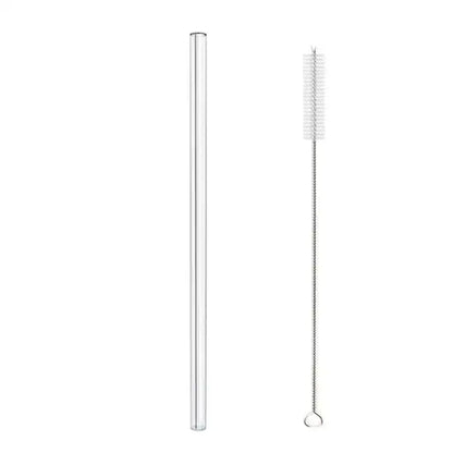 Modern glass straw set with oil dispenser – kitchen & bar accessory
