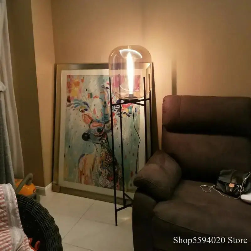 Modern glass table lamp set of 3 – living room globe lights