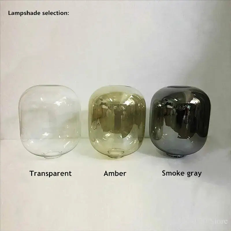 Modern glass table lamp set of 3 – living room globe lights