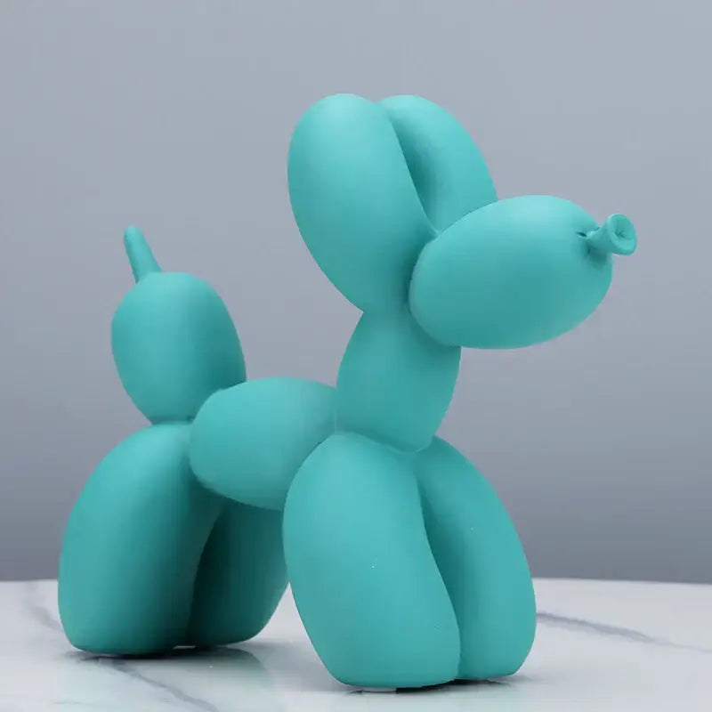 Modern glossy balloon dog sculpture living room animal decor