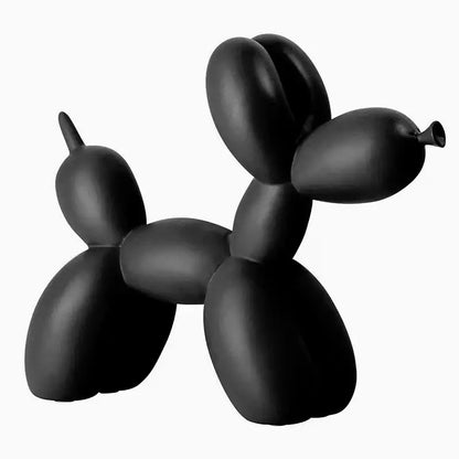 Modern glossy balloon dog sculpture living room animal decor