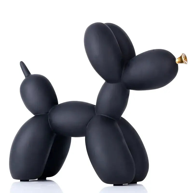 Modern glossy balloon dog sculpture living room animal decor