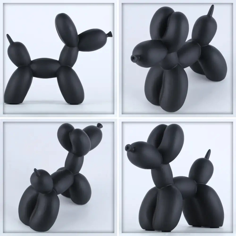 Modern glossy balloon dog sculpture living room animal decor
