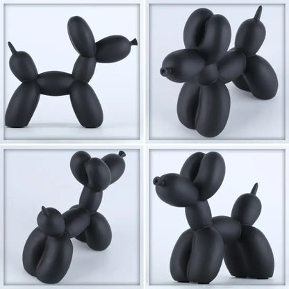 Modern glossy balloon dog sculpture living room animal decor