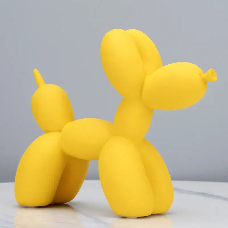 Modern glossy balloon dog sculpture living room animal decor