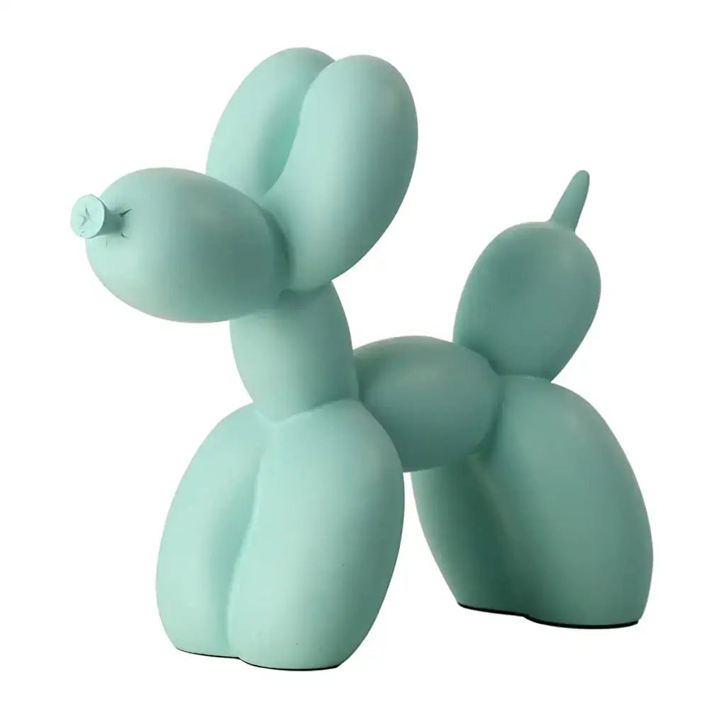 Modern glossy balloon dog sculpture living room animal decor
