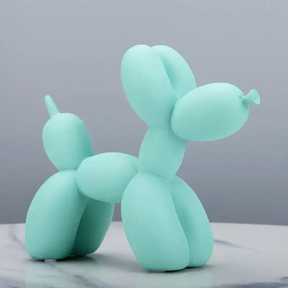 Modern glossy balloon dog sculpture living room animal decor