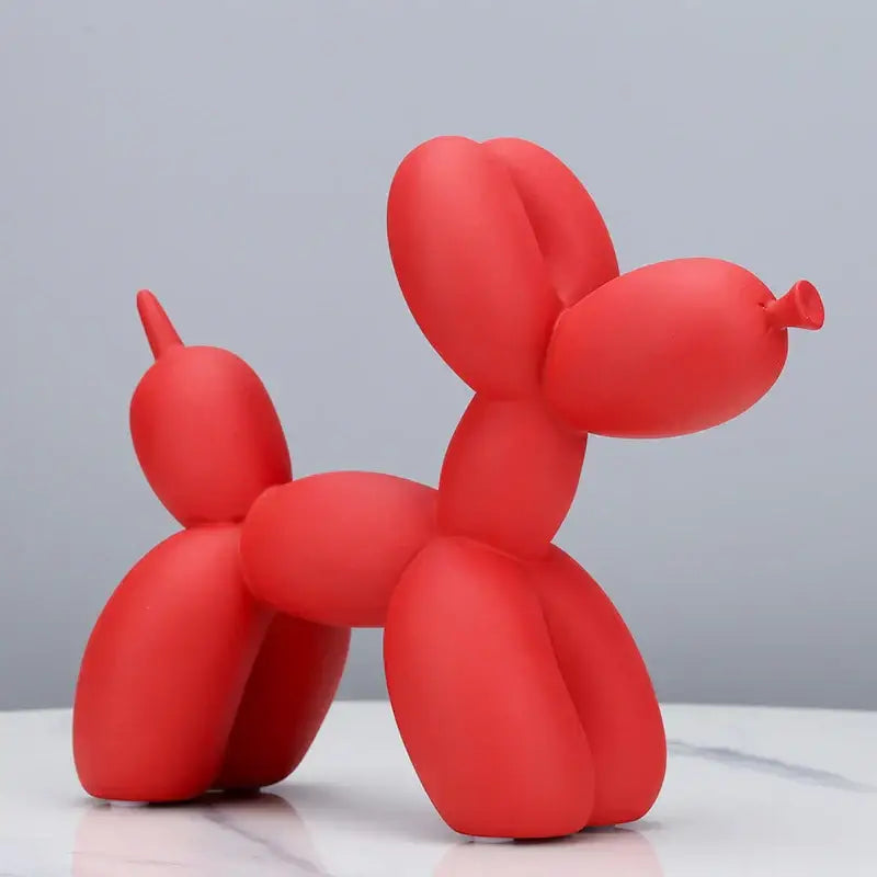 Modern glossy balloon dog sculpture living room animal decor