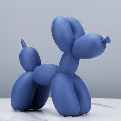 Modern glossy balloon dog sculpture living room animal decor