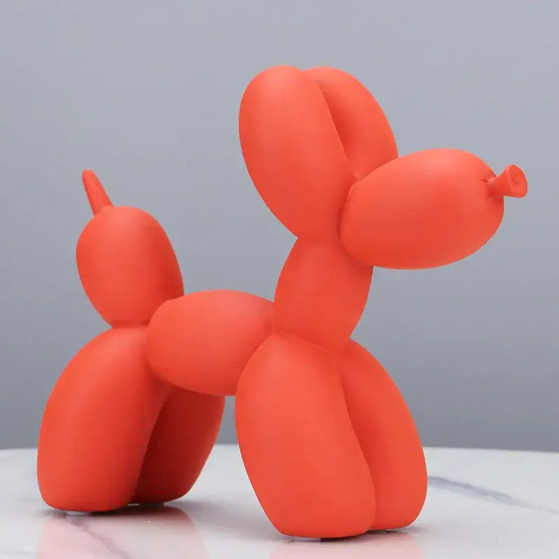 Modern glossy balloon dog sculpture living room animal decor