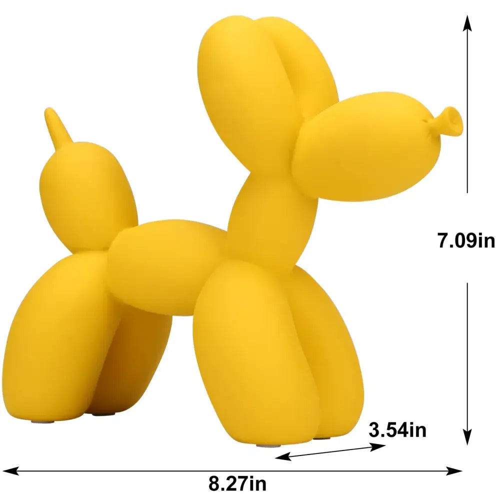 Modern glossy balloon dog sculpture living room animal decor