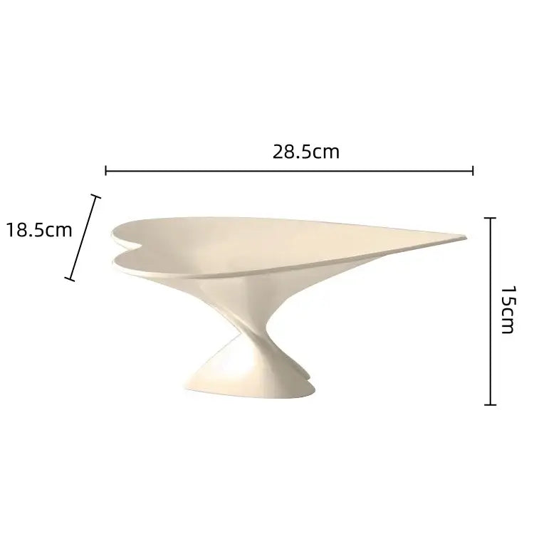 Modern glossy green leaf geometric fruit plate jewelry tray kitchen