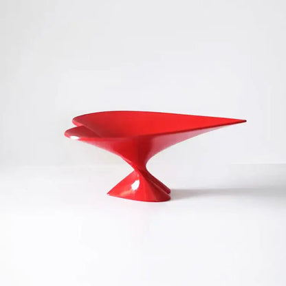 Modern glossy green leaf geometric fruit plate jewelry tray kitchen