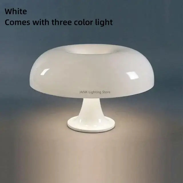 Modern glossy orange mushroom table lamp bedroom led lighting