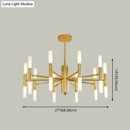 Modern gold acrylic ceiling lamp for dining room 110v-120v