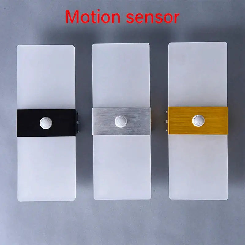Modern gold acrylic led wall lamp bedroom sconce light