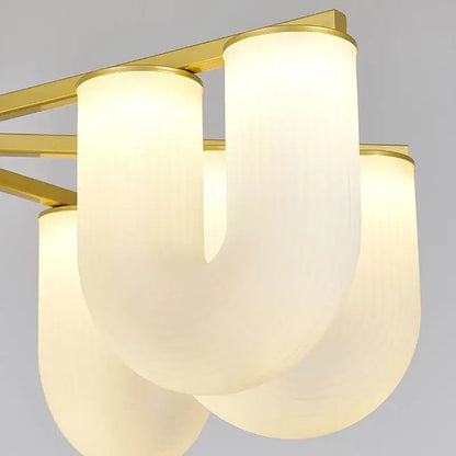 Modern gold acrylic pendant lights dining room cloud design
