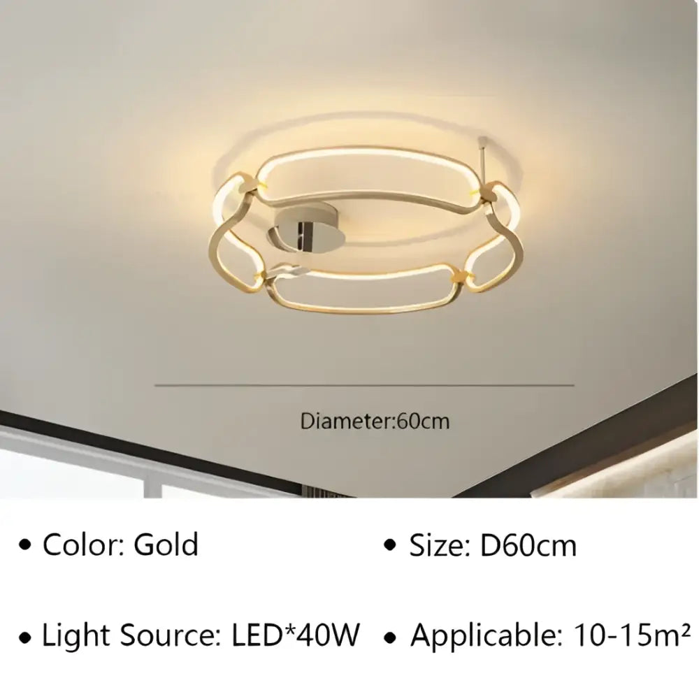 Modern gold adara luxury led chandelier dining room pendant light