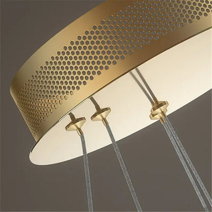 Modern gold adara luxury led chandelier dining room pendant light
