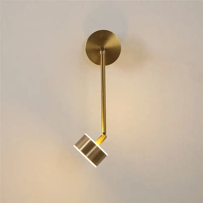 Modern gold adjustable direction wall lamp bedroom spotlight