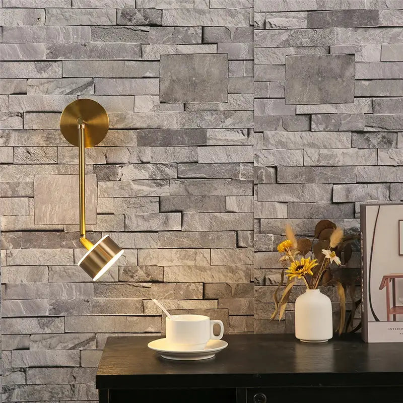 Modern gold adjustable direction wall lamp bedroom spotlight