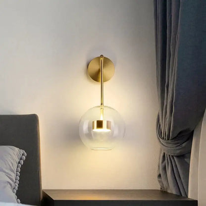 Modern gold adjustable direction wall lamp bedroom spotlight