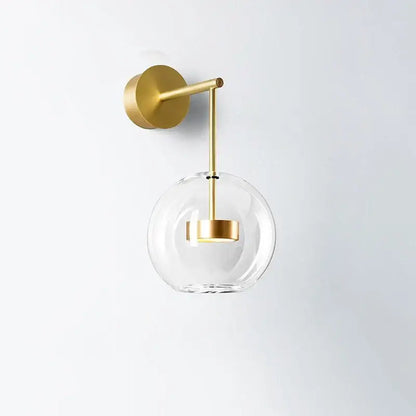 Modern gold adjustable direction wall lamp bedroom spotlight