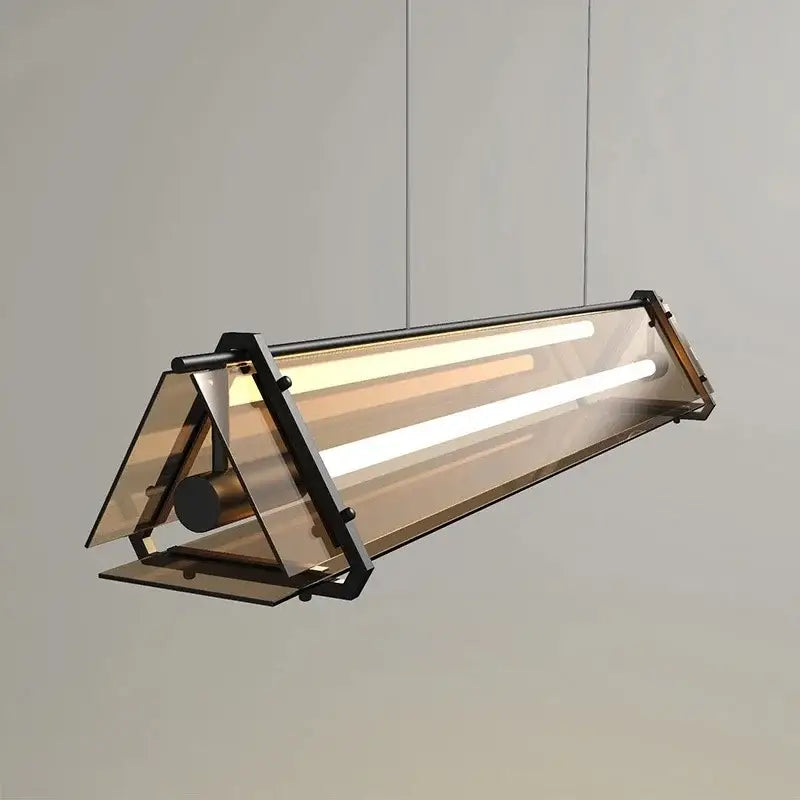 Modern gold amber led pendant lamp for dining room kitchen