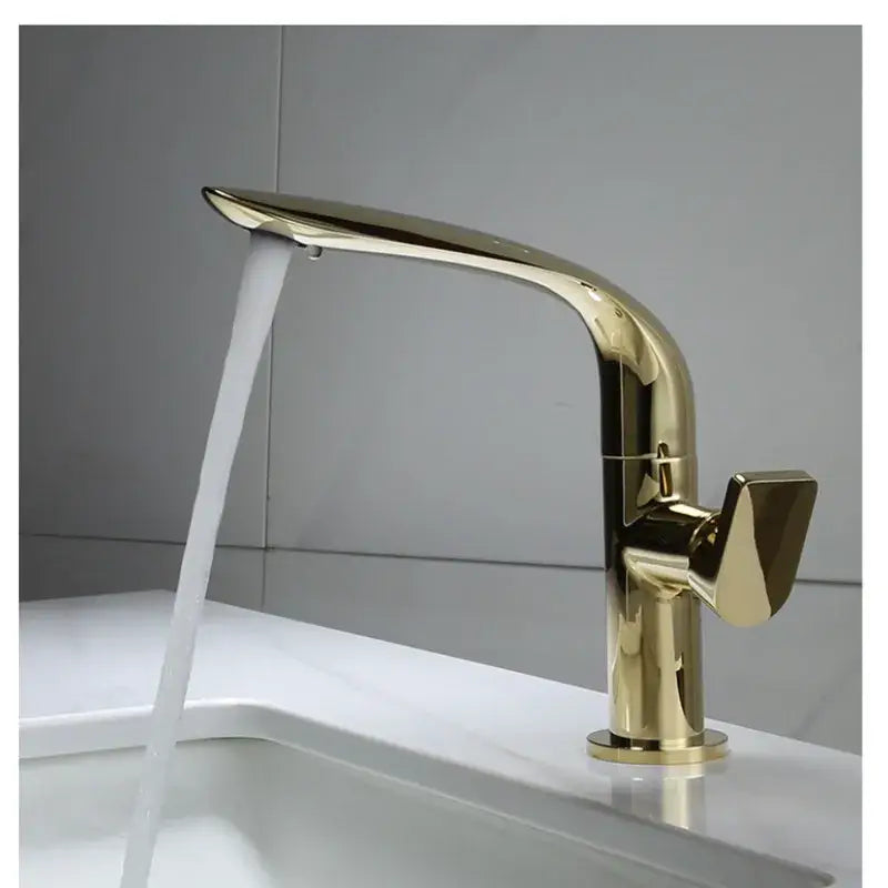 Modern gold and black basin faucet bathroom mixer tap