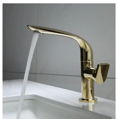Modern gold and black basin faucet bathroom mixer tap