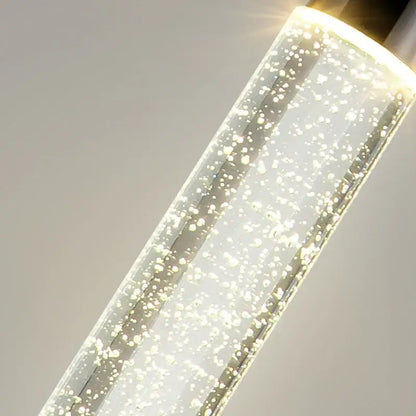 Modern gold and black crystal chandelier living room light
